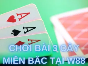 chơi bài 3 cây miền bắc tại w88